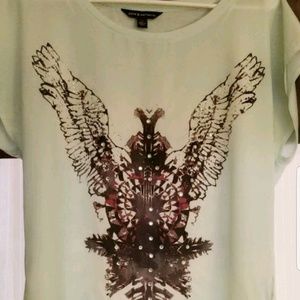 Rock & Republic Sheer Dress Top